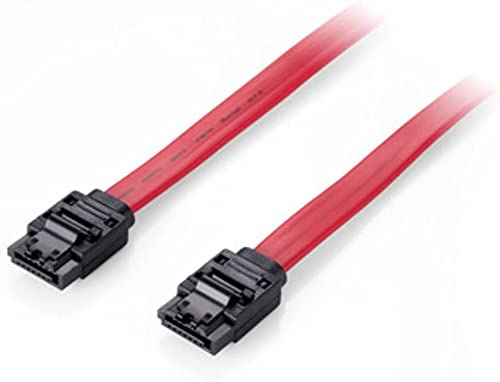 Equip 111901 câble SATA 1 m SATA 7-pin Rouge - Câbles SATA (1 m, SATA III, SATA 7-pin, SATA 7-pin, Male connector / Male connector, Rouge)