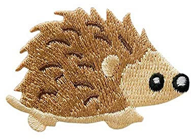 Mono-Quick Bügelbild Aufnäher Patch Applikation zum Aufbügeln Igel 5,0 x 3,5 cm