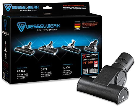Wessel-Werk PT160 Hand-Turbobürste 35mm | Staubsaugerdüse | Ideal für Haustierbesitzer | für Polster und Auto | entfernt Katzen- und Hundehaare gründlich | inkl. Reinigungszubehör und Universaladapter