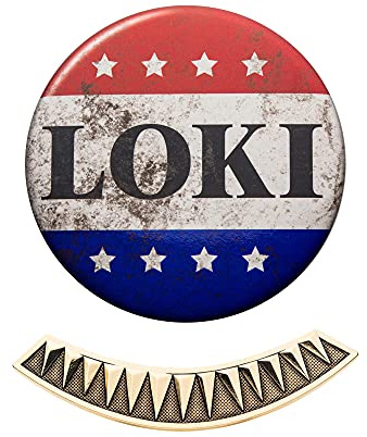 Marvel Loki Replica kampanjnål och slipstång samlarbox set, Metall