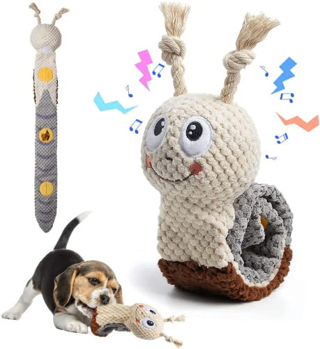 Intelligenzspielzeug für Hunde,Schnüffelspielzeug Hund,Hundespielzeug Schnupftabak,Quietschend Welpenspielzeug,Interaktives Hundespielzeug,Puzzle Toys for Dogs,Schnecke Interaktives Hundespielzeug