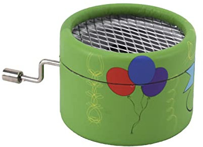 Voggenreiter Spieluhr 1285 „Happy Birthday“, hochwertige Spieluhr mit Qualitäts-Spielwerk und Handkurbel, robustes und kindgerecht gestaltetes Gehäuse