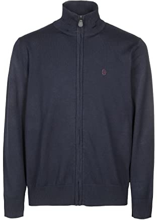 Coveri Chaqueta Cárdigan de Lana con Cremallera Gris Tamaño más Hombre 3XL 4XL 5XL 6XL, turquesa, 5X-Large