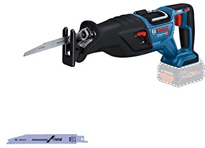 Bosch Professional 18V System BITURBO Cordless Reciprocating Saw GSA 18V-28 (incl. 2X Reciprocating Saw Blade, Without Battery/Charger)