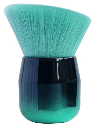 Obahdirry 1 x Rouge-Pinsel, Haar--Puder, Make-up-Pinsel mit tragbarem, kurzem , Make-up-Werkzeug, schräger Kopf