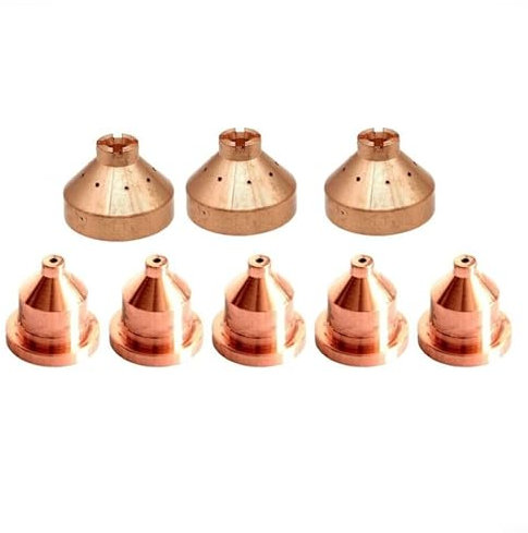 8Pcs Plasma 600 Schneidbrenner Verbrauchsmaterialien Set Plasma Kits Für Handheld Fackel Perfekte Passform Für Drag Shield Prozess
