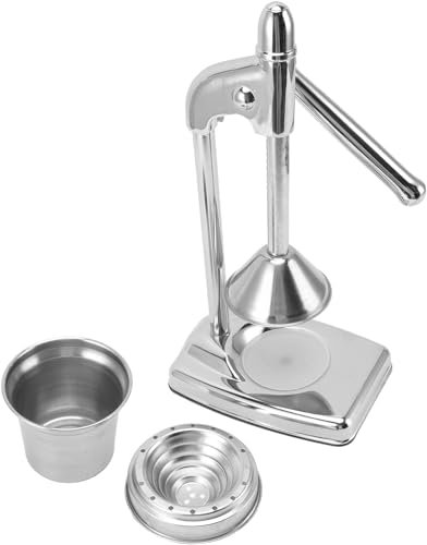 Presse Agrume Manuel à Levier pour Jus de Fruits - Extracteur de Jus pour maison - Récipient avec Tamis - Aluminium Inox