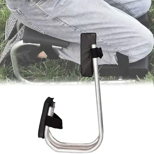 Rusopobe Beinstütze für Garten Kniebank und Sitz – tragbarer Kniesitz für die Gartenarbeit – tragbarer ergonomischer Kniestuhl für die Arbeit auf dem Bauernhof(Black)