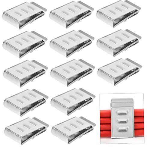 Yardenfun 20stücke Solar Panel Kabelclips Metallclips Für Kabelmanagement Photovoltaik-anwendungen Kabelverbinder Für Solarmodule Kabelbaumclips Für Stromkabel Kabelclips Für Anhänger Mit Fe