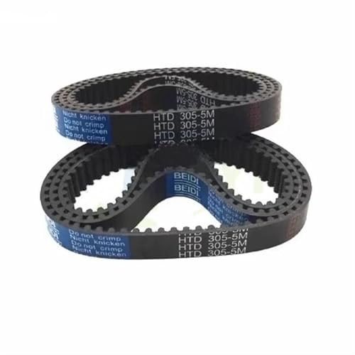 Übertragungsriemen HTD 5M Gummi-Zahnriemen, Breite 10 Mm-30 Mm, Länge 695 700 705 710 715 720 725 730 735 740 745 750 755 760 765 770 775 Mm Keilriemen Zahnriemen(5M-750mm-(150Teeth),1PC_15MM)