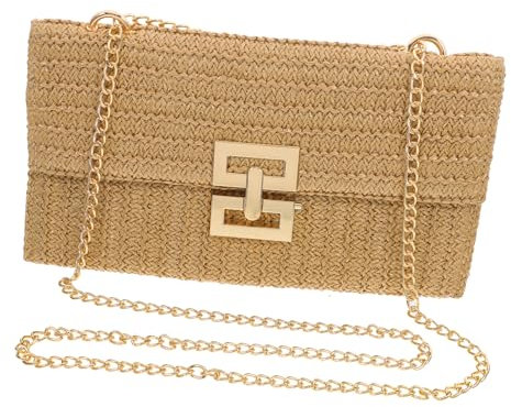 GALPADA Strahltimitat-clutch Für Damen Abend-clutch Sommer- Umhängetasche Mit Schnallenverschluss Für Kleine Gegenstände