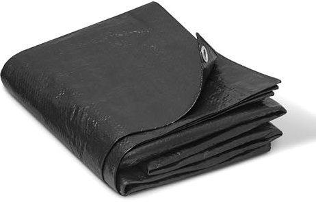 A-TEX® Abdeckplane 90 g/m² (2 x 3 m Schwarz) | Verschiedene Stärken, Größen und Farben wählbar | Plane mit Ösen | Gewebeplane Gartenplane Schutzplane | wasserdicht | reißfest | UV-stabilisiert