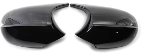 Bilbackspegelhus Car Styling Svart Kolfiber För BMW E81 E82 E87 E88 Pre-LCI E90 E91 E92 E93 LCI För M3 Style Spegelskydd Bil Backspegel Keps(Black8)