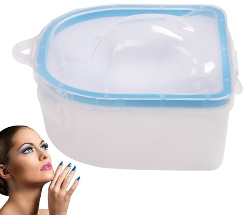 Dipp-Schüssel für Nägel, doppelschichtige Nagelschale für die Entfernung von Acryl und Gel, Nagellackentferner für die Kunst zu Hause, Salon, Werkzeug für Kunst und Kunst