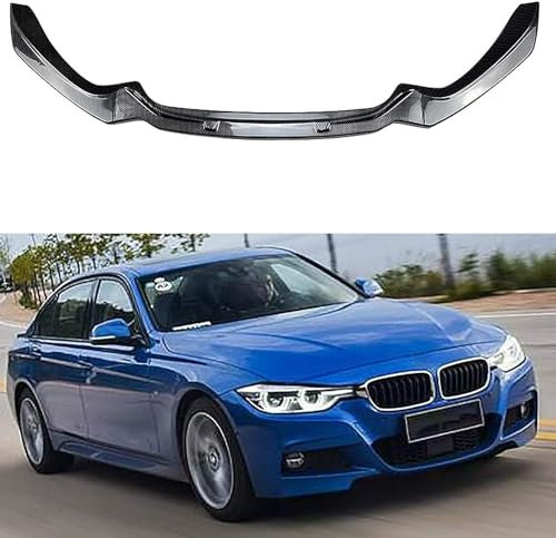 HhhhhYf Frontlippe Frontspoiler für BMW 1 Series F20 F21 M-Pack 118i 120i 2015-2019,Antikollisionsschutz Frontlippe Spoiler,Spoilerlippe Diffusor Body Kit Außen Zubehör,B-Carbon-Fiber