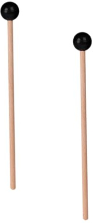 Parliky 2 Stück Ethereal Holz Xylophon Schlägel Kompakt Robust mit Gummigriff Percussion Drumsticks für Steel Drum Trommelset Musiker