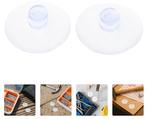 Zerodeko Lot de 300 Ventouses Transparentes en Plastique 25 MM Ventouses Puissantes pour Table en Verre Protections Anti-Collision de Champignon pour Fenêtres Décoration la Cuisine et