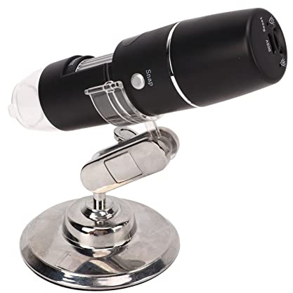 Pongnas Microscopio Digital HD 1000X con Conectividad WiFi para Teléfonos y Tabletas - Microscopio Electrónico Portátil de Mano con Regla