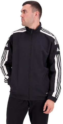 adidas Hombre Squadra 21 Presentation Jacket, Black/White, L Tall