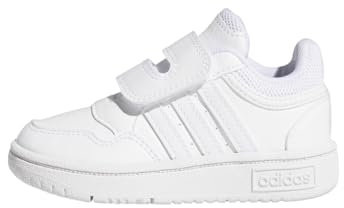 adidas Hoops Shoes, Zapatos Unisex bebé, Cloud White/Cloud White/Cloud White, 25 EU