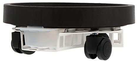 INOOMP Bandeja para Macetas con Ruedas Jardinera Redonda Soporte para Plantas Bandeja con Ruedas para Macetas Carro De Planta De Servicio Soportes De Estante Flor Templado Base