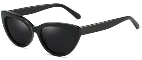 ZENOTTIC Occhiali da sole polarizzati alla moda per donne: Montatura retro occhio di gatto - Occhiali da sole con protezione UV400