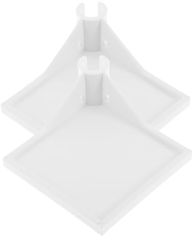POPETPOP 2pcs Grow Tent Corner Shelf for Poles Planting Equipment Support Quick Assembly for Hygrometer and Camera Use Sturdy Corner Mounting Accessories
