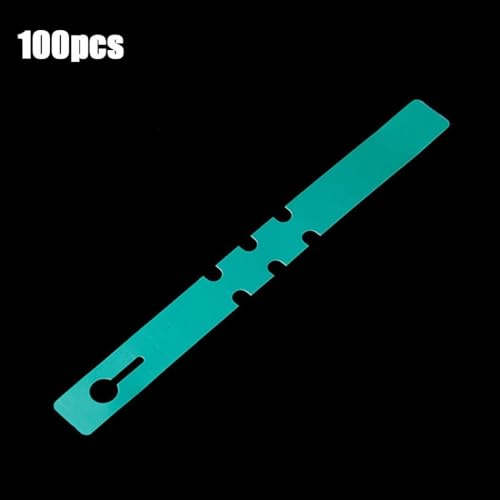 Etichette impermeabili per piante da giardino, per identificare orchidee, rose e arbusti, 100 pennarelli in PVC (verde)