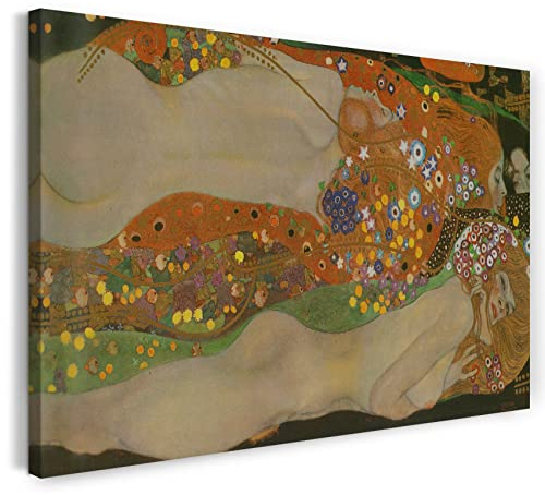 Leinwand (120x80cm): Gustav Klimt - Wasserschlangen II (1904)