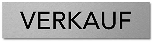 Interluxe Türschild Schild aus Aluminium, 200x50x3mm, modern und robust für Geschäft, Vertrieb, Büro