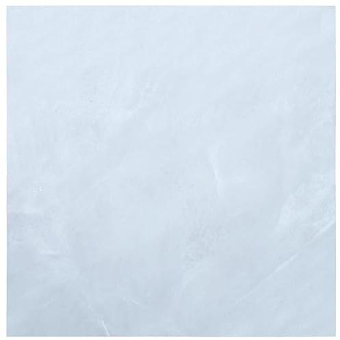 vidaXL Laminat Dielen Selbstklebend Schimmelbeständig Antiallergen Bodenbelag Vinylboden Fußboden Designboden 5,11m² PVC Weißer Marmor