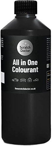 Scratch Doctor All in One Leather Colourant Self Seal Leather Dye Repair Paint for Furniture, Sofas, Car Seats (Black, 250ml)