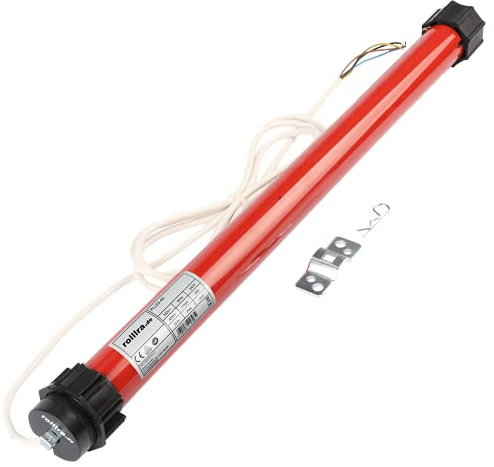 Rollladenmotor für Rolladen mit Hinderniserkennung elektronischer Rohrmotor Rollladenantrieb verschiedene Zugstärken (40NM | bis 74kg + 60mm 8-Kant Adapter)