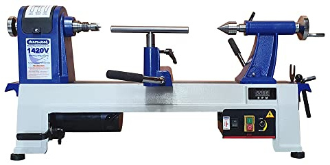 Charnwood 1420VP Variable Speed Bench Top Wood Lathe with Scroll Chuck
