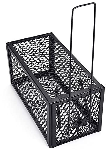 ZZDZW Trappole per Topi, Gabbie Trappola, La Migliore Trappola per Topi Grandi, Trappole Gabbia Cattura Topi Piccoli, da Interno Esterno Mouse Trap Catturare Ratti (Size : Black (24cm-11cm))
