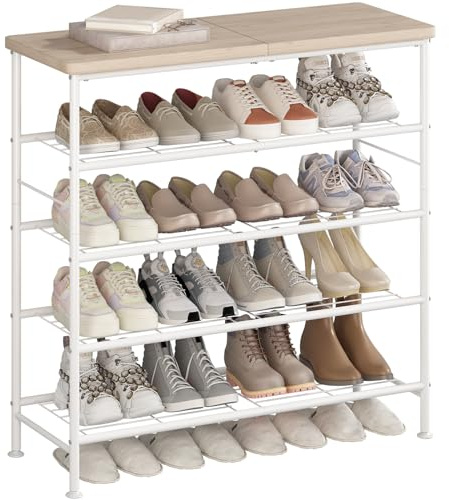 SUOERNUO 5 Tier Shoe Rack Organizer for Closet Shoe Storage for Entryway