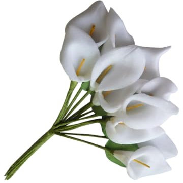 TOPBATHY 12 Stücke Lilienstrauß Für Hochzeitsdekor Künstliche Blumen Stiele Und Partydekoration