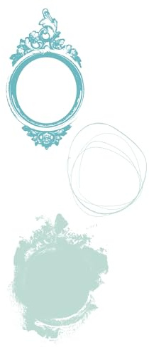 Sizzix 49 and Market Transparente Stempel, geschichtete Stempel, kunstvoller Regal-Rahmen