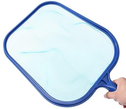 Filet d'écumoire de piscine, râteau à feuilles en maille fine, filet de nettoyage de piscine, filet de nettoyage pour jacuzzi, jacuzzi, 43 x 30 cm, pour nettoyer les piscines, bassins, jacuzzis,