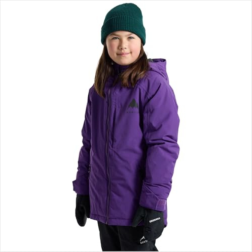 Burton Kids’ Hillslope 2-Layer Insulated Jacket – Waterproof Winter Coat with Room to Grow System – Imperial Purple, Medium