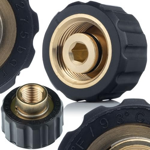 Rosfix Adattatore M22x1.5 a G1/4F – Ottone Resistente, Connessione Rapida | ricambio per idropulitrice Kärcher HD HDS | Raccordo Alta Pressione Accessorio Pulizia