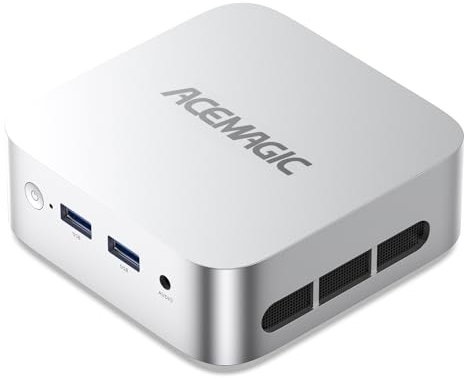 ACEMAGICIAN Vista Mini PC V1 Windows 11 Pro, Alder Lake-N N95(up to 3.4GHz), 16GB RAM+512GB M.2 SSD, Mini computer with DP + HDMI 2.0 4K@60Hz UHD Dual Display,5G WiFi+BT4.2 for Office