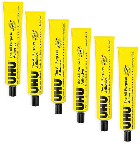 UHU Allzweckkleber - 60 ml - Packung mit 6 Tuben