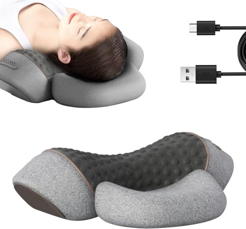 LYEAA 3 en 1 Almohada Masajeadora Cervical con Calor, 2025 Nueva Almohada Masajeadora Cervical, Masaje Amasado de Tejido Profundo para el Alivio del Dolor