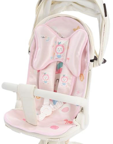 Housse Rafraîchissante pour Poussette,Coussin Frais Siège Auto Enfant | Tissu Glacé Respirant avec Gel Lavable et Aération pour Confort et Protection Thermique