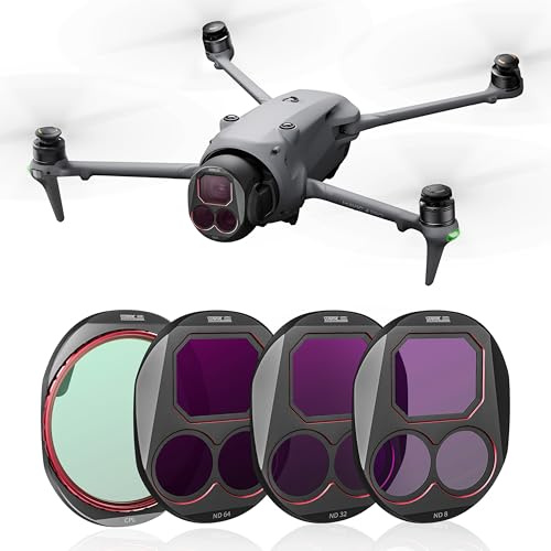 STARTRC ND/CPL Filter Set for DJI Mavic 4 Pro Accessories, 4 Pack Filters ND8/32/64/CPL Mavic 4 Pro Drone Lens Filters, Multi Coated HD Optical Glass/Aluminum Frame