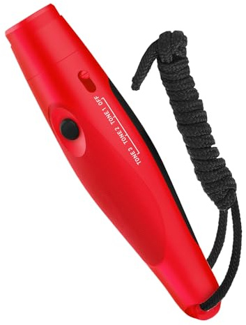 Ahuuen Elektronische Trillerpfeife 3 klare, Laute Töne | Elektronische Schiedsrichterpfeife für Sportunterricht, Fußball, Wandern, Camping, Expeditionen, Autoreisen, Hundetraining