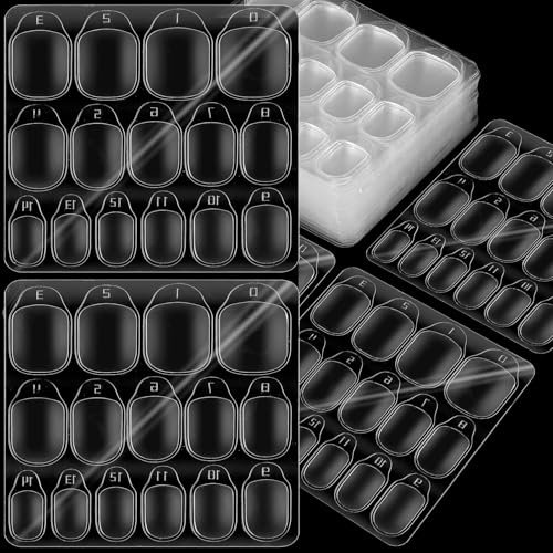 900 stycken nagelsjälvhäftande kuddar, dubbelsidiga nagellimklistermärken genomskinliga, nagelklisterlappar nagellim kuddar klibbiga naglar klistermärken för konstgjorda naglar manikyr
