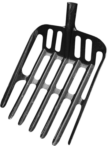 perfk Outil de bêche de drainage en acier, tamis de tête de bêche de tamisage portable réutilisable pour, le creusement, le jardinage, le