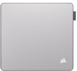 Corsair MM PRO Control Mittleres Gaming-Mauspad – Grau | E-Sport-Thema für Präzision und Mikroeinstellungen, 4 mm Dicke Rutschfeste Basis, Abgeschrägte, Genähte Kanten